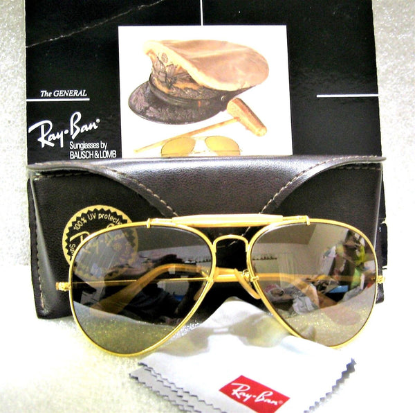 Ray-Ban USA Vintage 1987 B&L Aviator "The General" RB-50 W0364 Exlnt Sunglasses - Vintage Sunglasses 
