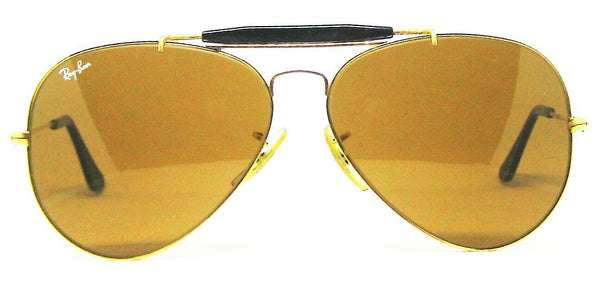 Ray-Ban USA Vintage B&L Aviator Chromax W1665 frame-B-15 lenses 62mm Sunglasses