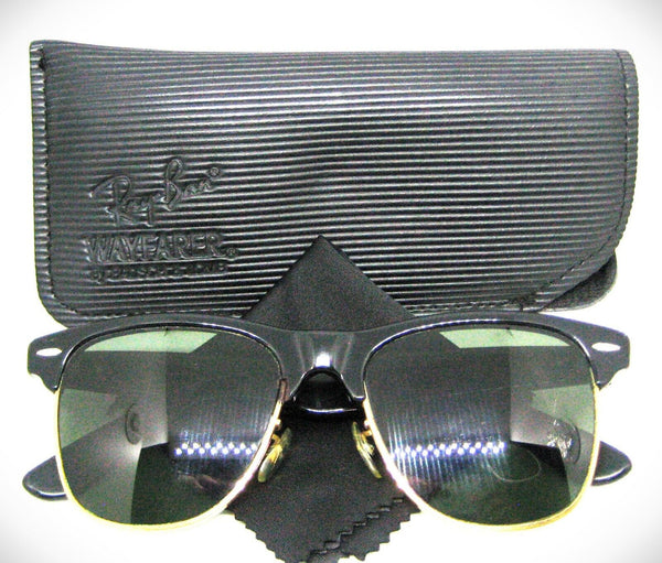 Ray-Ban USA 1990s Vintage B&L Wayfarer  Max Ebony W1272 Excellent Sunglasses