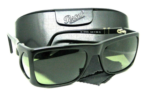 Persol Rare 2551-S Meflecto CC/31 Vintage 80s 4-Lens 56[]18 Matte Bk Sunglasses