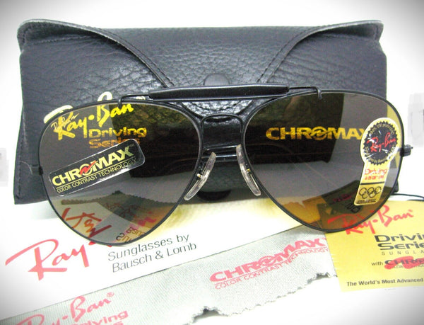 Ray-Ban USA Vintage NOS B&L Aviator ODM 2 B-20 Chromax W1666 New Sunglasses