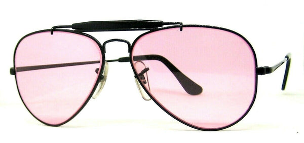 Ray-Ban USA NOS Vintage B&L Bravura 58mm Aviator Rose Changeables New Sunglasses