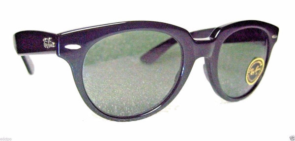 Ray-Ban USA Vintage NOS B&L Wayfarer DALLAS W0902 Blk-Ebony New n Box Sunglasses - Vintage Sunglasses 
