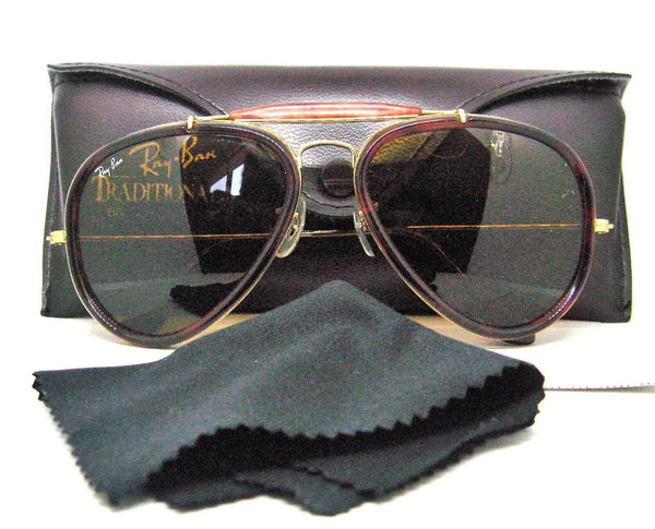 Ray-Ban USA NOS Vintage 1980s B&L Aviator Road Spirit Trad Stl G  New Sunglasses