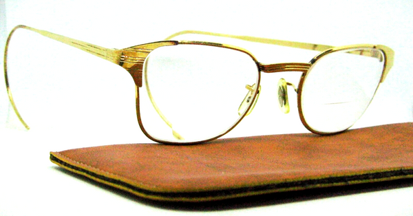 Ray-Ban USA Vintage 50s B&L Signet 12kGF Classic Metals Sunglasses Frame & Case