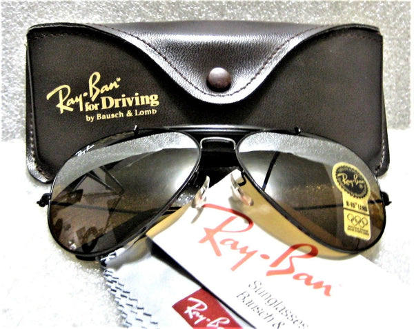Ray-Ban USA Vintage NOS B&L Aviator Outdoorsman TGM B15 4-Driving New Sunglasses - Vintage Sunglasses 