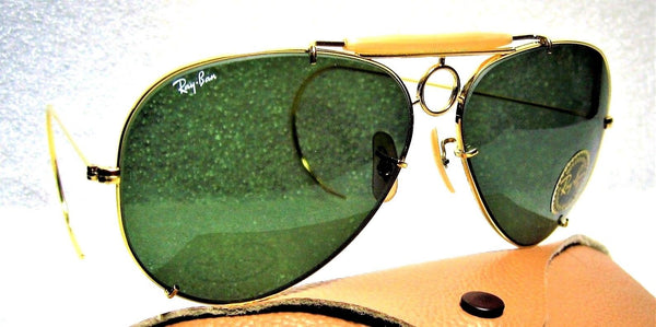 Ray-Ban USA NOS Vintage B&L Aviator SharpShooter Deluxe III 64mm New Sunglasses - Vintage Sunglasses 