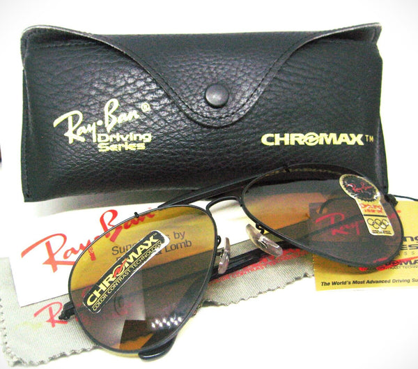 Ray-Ban USA Vintage NOS B&L Aviator ODM 2 B-20 Chromax W1666 New Sunglasses