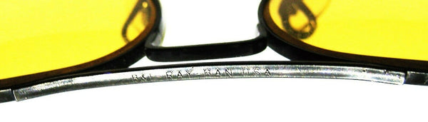 Ray-Ban USA NOS Vintage 1980s B&L Aviator Ambermatic Black Chrome New Sunglasses