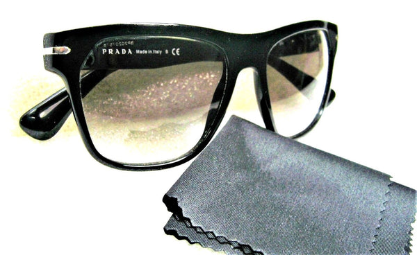 Prada Mint Top Gradient SPR O3R 55[]18 Polished Ebony Sunglasses & Ray-Ban Case