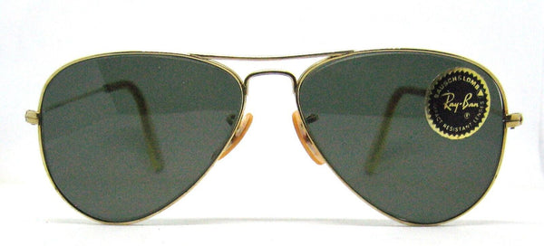 Ray-Ban USA NOS Vintage 1940/50s B&L WWII 52mm Aviator 12K GF New sunglasses