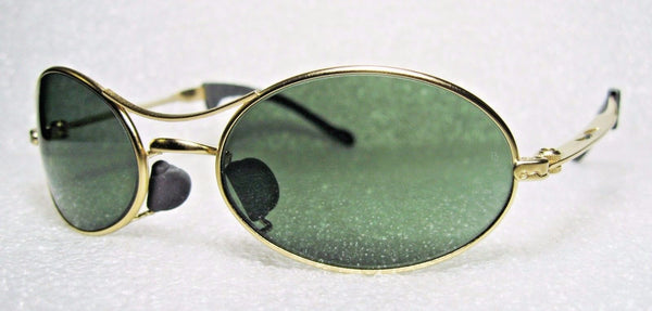 Ray-Ban USA *NOS Vintage B&L Orbs "Ellipse Oval W2177 Matte Gold *NEW Sunglasses - Vintage Sunglasses 