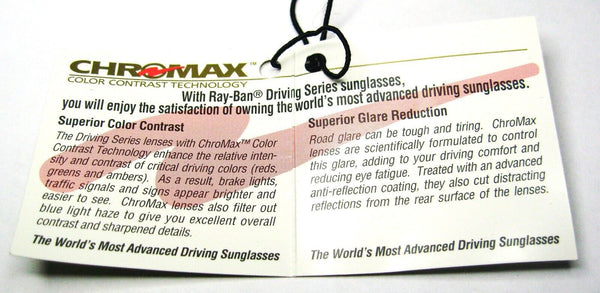 Ray-Ban USA Vintage NOS B&L Traditional Chromax W1702 Driving Srs New Sunglasses