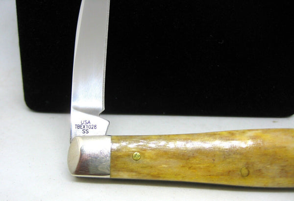 *Rare Case XX USA TBEX1028 SS Tony Bose Giraffe Bone Tear Drop Knife New In Box
