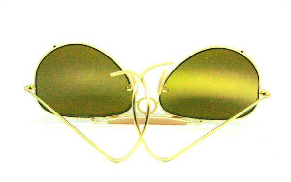 Ray-Ban USA NOS Vintage B&L Aviator Sharp Shooter DGM Ambermatic New Sunglasses