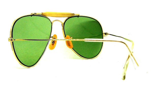 Ray-Ban USA Vintage 1940s B&L 12kGF Aviator Rare RB2 Mint 58mm Sunglasses & Case