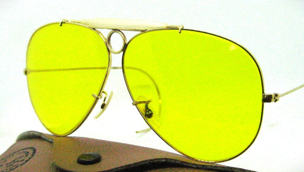 Ray-Ban USA 60s Vintage NOS B&L Kalichrome Aviator 10kGF New Shooter Sunglasses