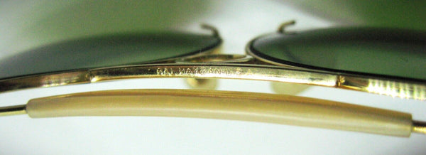 Ray-Ban USA 60s NOS Vintage B&L Wide Aviator "Decot" RB-3 Shooter Sunglasses