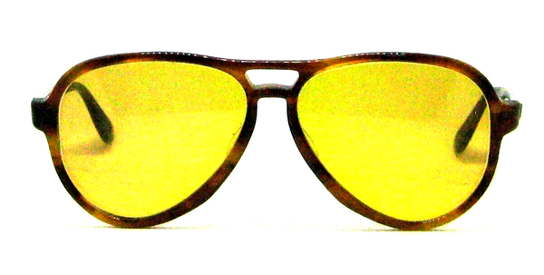 Ray-Ban USA NOS Vintage 70s B&L Aviator Ambermatic Vagabond New Sunglasses &Case