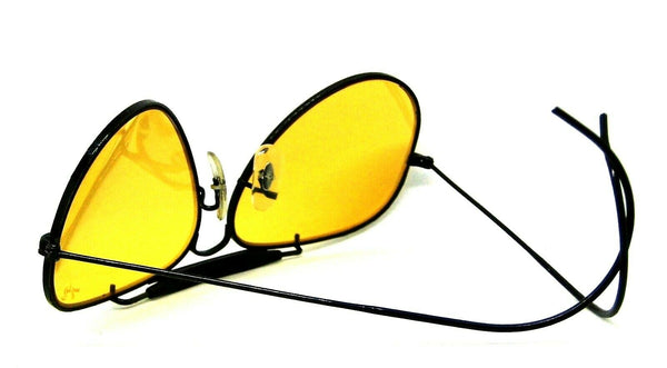 Ray-Ban USA Vintage 1980s B&L Aviator Ambermatic Outdoorsman BkChrome Sunglasses