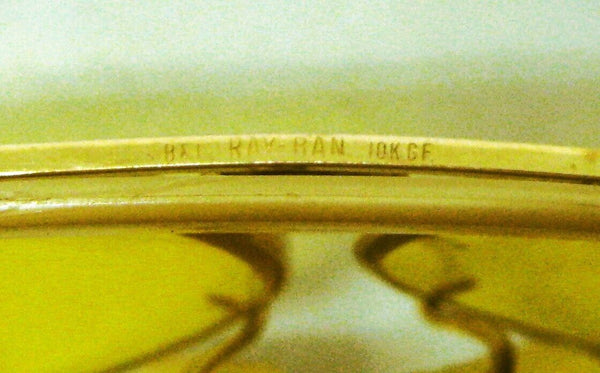 Ray-Ban USA NOS Vintage B&L Kalichrome Aviator 10kGF "Decot" Shooter Sunglasses