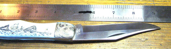 Case XX USA 1978 NOS W165 SS SAB Scrimshawed Bone Moby Dick Nantucket Ride Knife