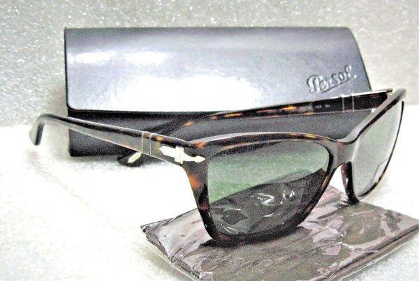 Persol New 3023-S 979/31 56[]16 Hand Made in Italy Dark Havana Sunglasses w/Case - Vintage Sunglasses 