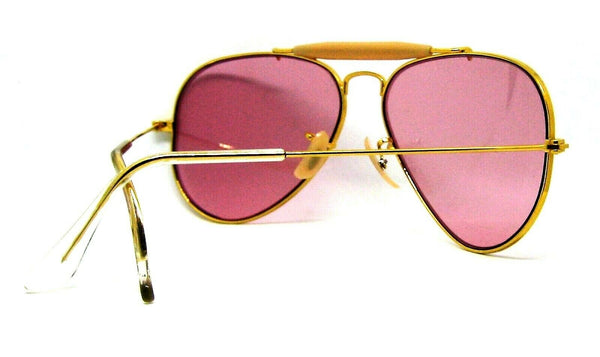 Ray-Ban USA NOS Vintage B&L Aviator Outdoorsman1 Rose Changeables New Sunglasses