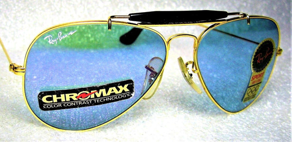 **SOLD**Ray-Ban USA Vintage NOS B&L Aviator ACE-30 Purple Chromax Sport S New Sunglasses - Vintage Sunglasses 