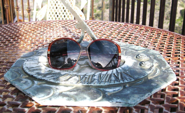 Ray-Ban USA NOS Vintage 1960s B&L Butterfly Style 34 Blue Changeable Sunglasses