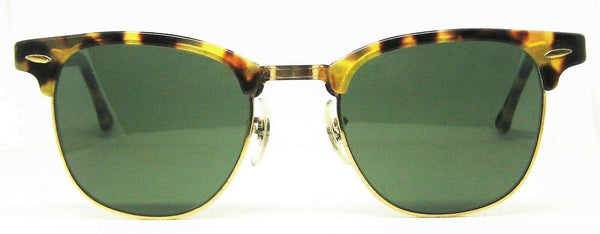Ray-Ban USA Vintage 70s B&L Clubmaster Antique Tortoise Wayfarer Mint Sunglasses