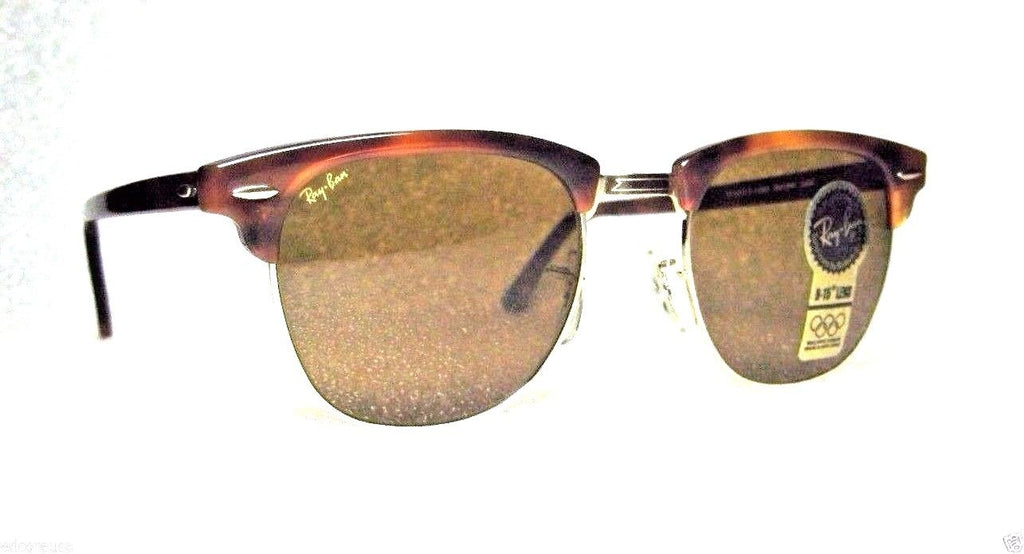 Ray-Ban USA *NOS Vintage B&L Clubmaster II W1117 Tortoise NewInBox Sunglasses - Vintage Sunglasses 