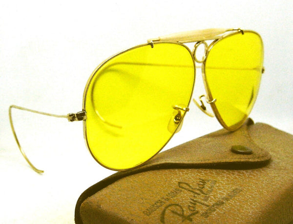 Ray-Ban USA 50s Vintage NOS B&L Kalichrome Aviator 10kGF New Shooter Sunglasses