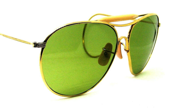 American Optical USA NOS Aviator WWII B&L Ful Vue 12kGF Vintage 40s Sunglasses