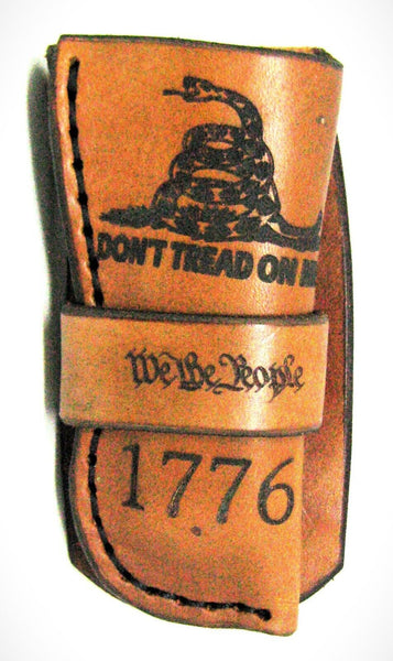 John Wayne Case Knife USA Natural Curly Oak 10703 Smooth Trapper Duke! & sheath