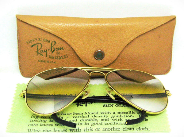 Ray-Ban USA B&L NOS Artic Deep Freeze 12K GF Aviator DGM Kalichrome Sunglasses