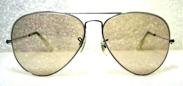 Ray-Ban USA *NOS Vintage B&L Aviator Blue *Changeable White Gold *NEW Sunglasses - Vintage Sunglasses 