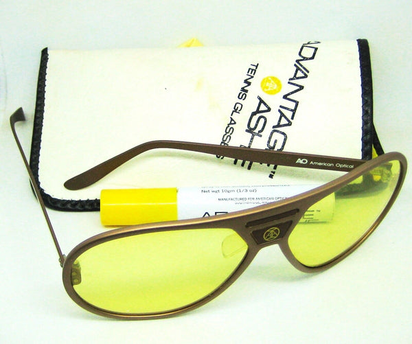 American Optical USA Arthur Ashe Advantage Ashe Aviator  1970 Vintage Sunglasses
