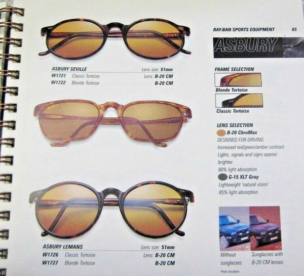 Ray-Ban USA Vintage NOS B&L Asbury Chromax W1725 Driving Srs NewInBox Sunglasses