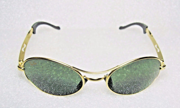 Ray-Ban USA *NOS Vintage B&L Orbs "Ellipse Oval W2177 Matte Gold *NEW Sunglasses - Vintage Sunglasses 