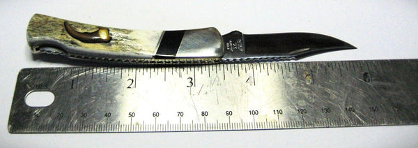 Rare Buck 503 USA 2010 Vintage 031/250 Custom Buck Horn Folding Knife Rare