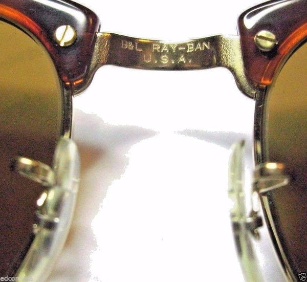 Ray-Ban USA *NOS Vintage B&L "Clubmaster" II W1117 Tortoise *NEWinBOX Sunglasses - Vintage Sunglasses 