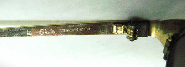 Ray-Ban USA Vintage 1940s B&L Signet 12kGF Classic Metals Sunglasses Frame &Case