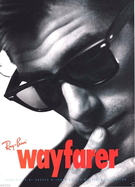 Ray-Ban USA Vintage NOS B&L Folding Wayfarer W0670 Matte Black New Sunglasses - Vintage Sunglasses 