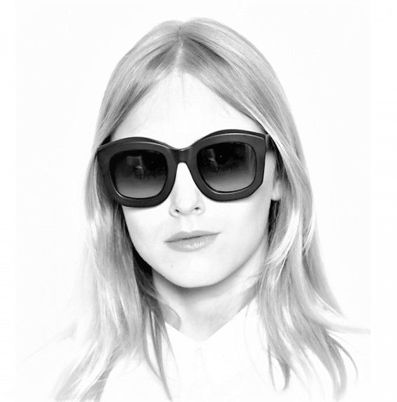 Kuboraum "Dreamed in Berlin" Mask B2 49[]25 BS 150mm 3 Ebony Mint Sunglasses - Vintage Sunglasses 