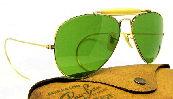 Ray-Ban USA Vintage 1950s B&L 12k GF Aviator 58mm RB-3 Very Rare Mint Sunglasses