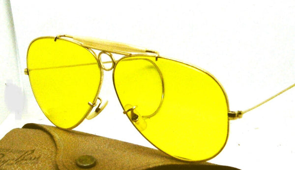 Ray-Ban USA 50s Vintage NOS B&L Kalichrome Aviator 10kGF New Shooter Sunglasses