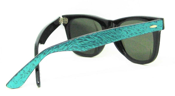 Ray-Ban USA Vintage B&L Wayfarer Covers W1873 Turquoise 46mm *Rare Sunglasses