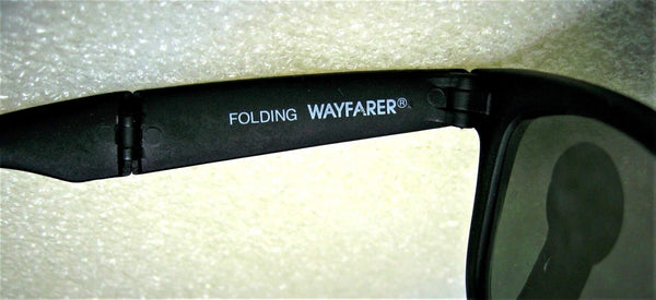 Ray-Ban USA Vintage NOS B&L Folding Wayfarer W0670 Matte Black New Sunglasses - Vintage Sunglasses 