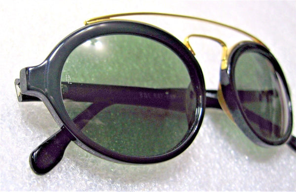 Ray-Ban USA Vintage NOS B&L Gatsby Style 6 Ebony-Gold W0940 New Sunglasses &Case - Vintage Sunglasses 